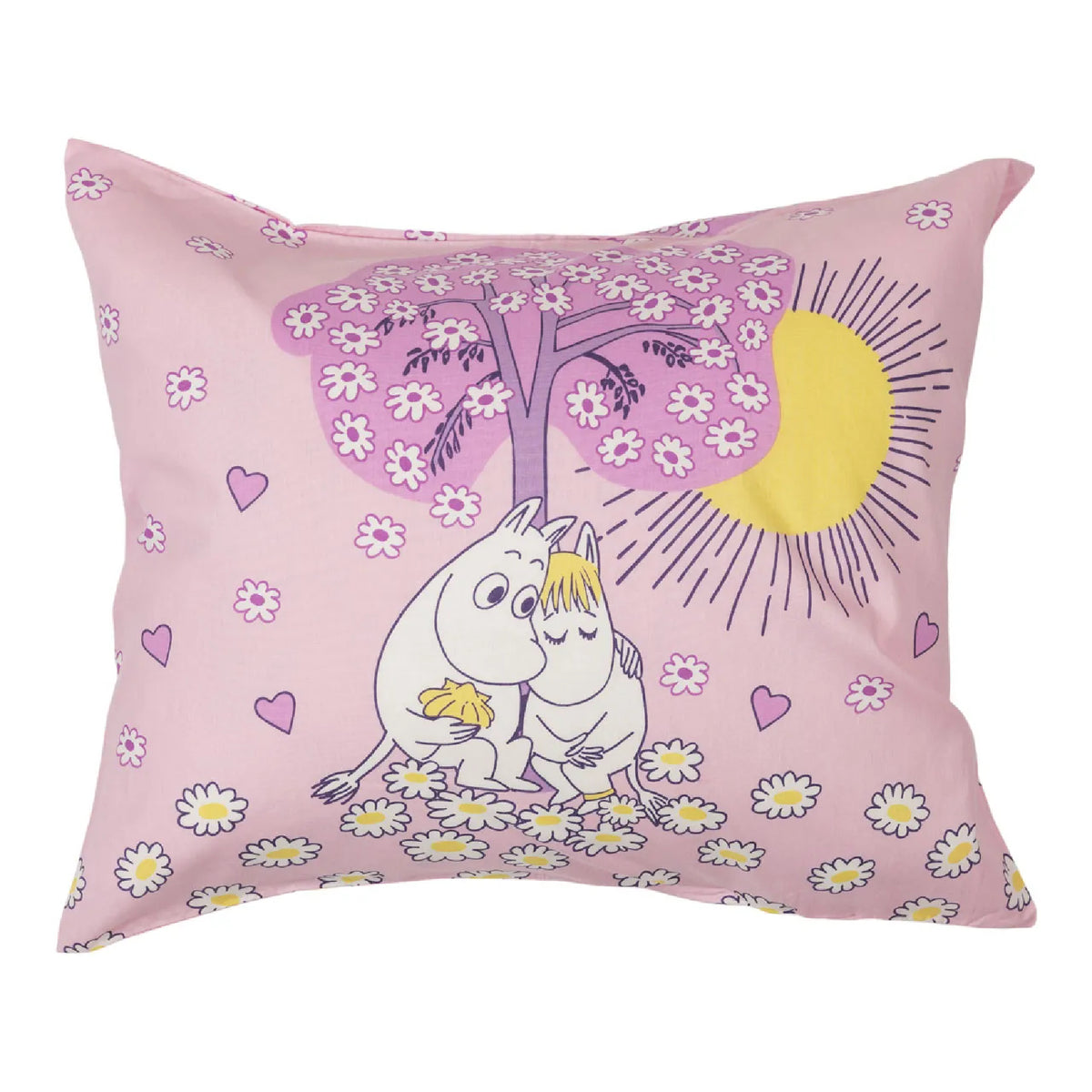 Moomin Sweetheatrs Pillow Case 50x70 Pink