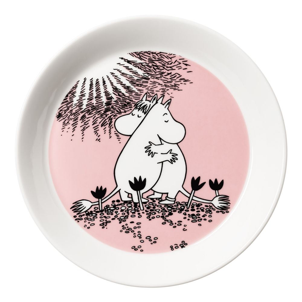 Moomin Love 30 Plate 19cm Pink - The Official Moomin Shop
