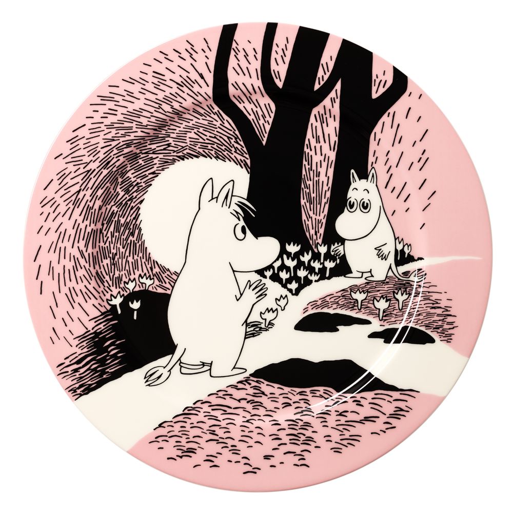 Moomin Love 30 Serving Plate 30cm Pink - The Official Moomin Shop