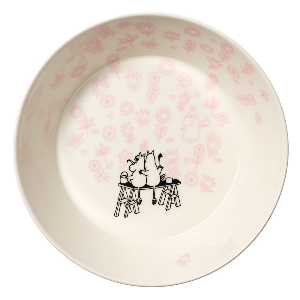 Moomin Love 30 Serving Bowl 23cm Pink - The Official Moomin Shop