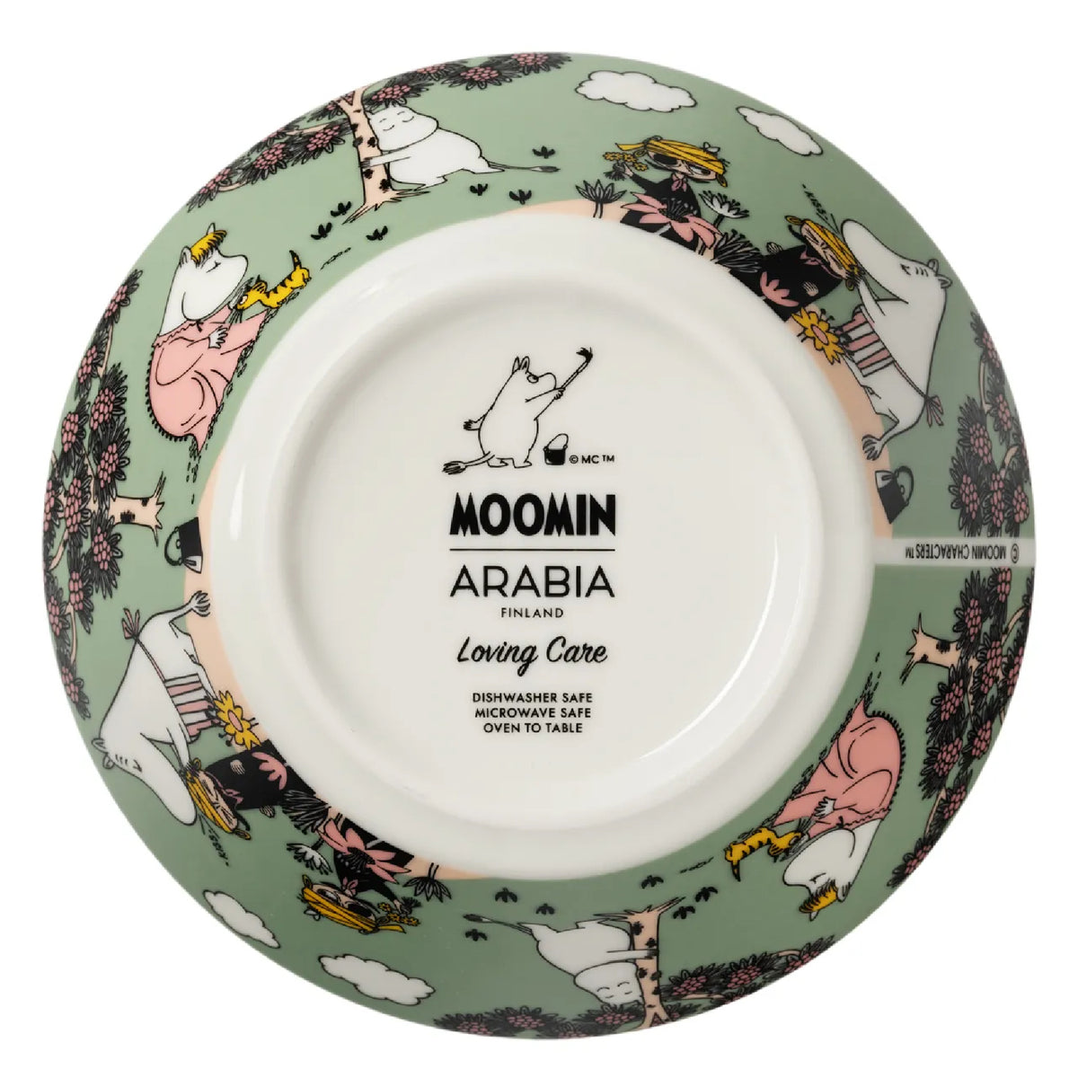 Moomin Bowl Loving Care Green