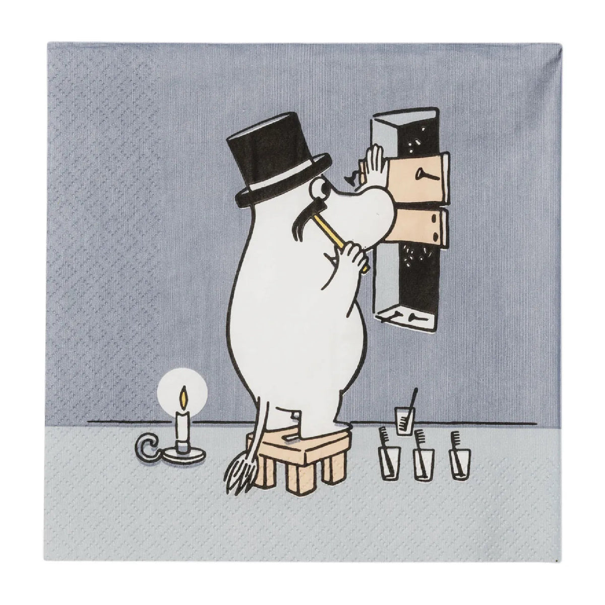 Moomin Napkins Moominpappa Grey 33 cm