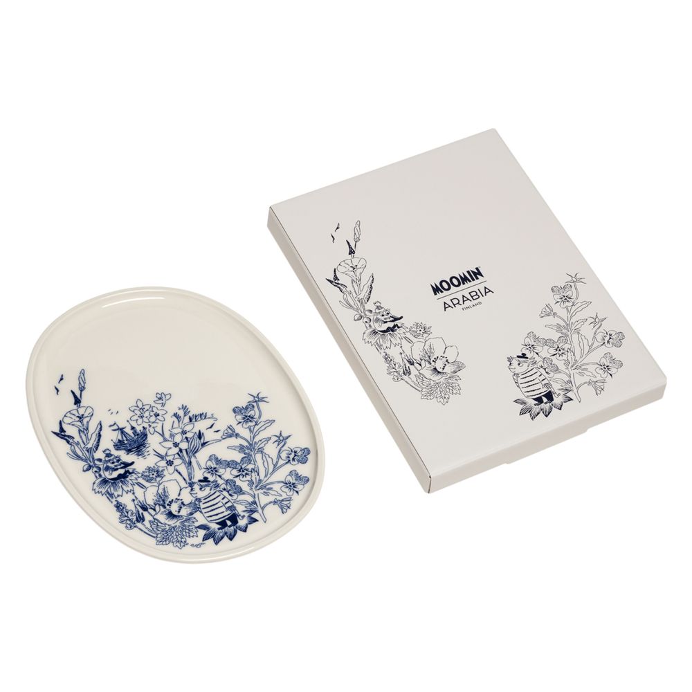 Moomin Haru Serving Plate 17cm Oval - The Official Moomin Shop