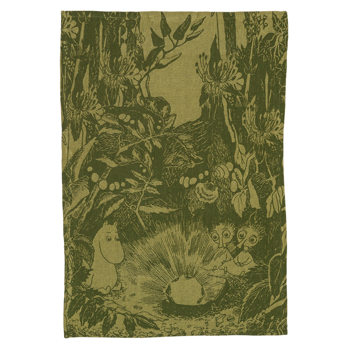 Moomin Mystical Forest Kitchen Towel Green 45 x 65 cm
