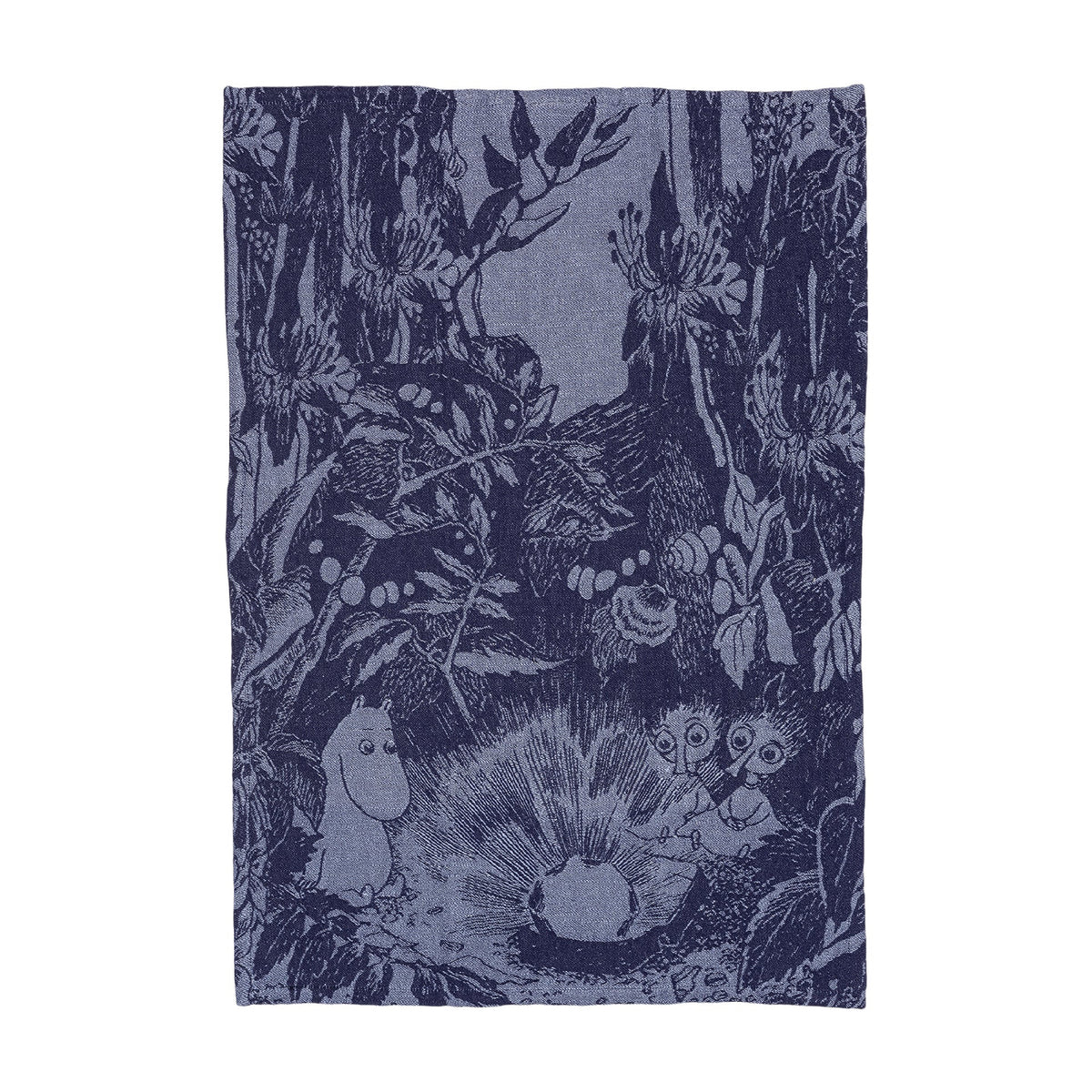 Moomin Mystical Forest Kitchen Towel Blue Or Green 45 x 65 cm