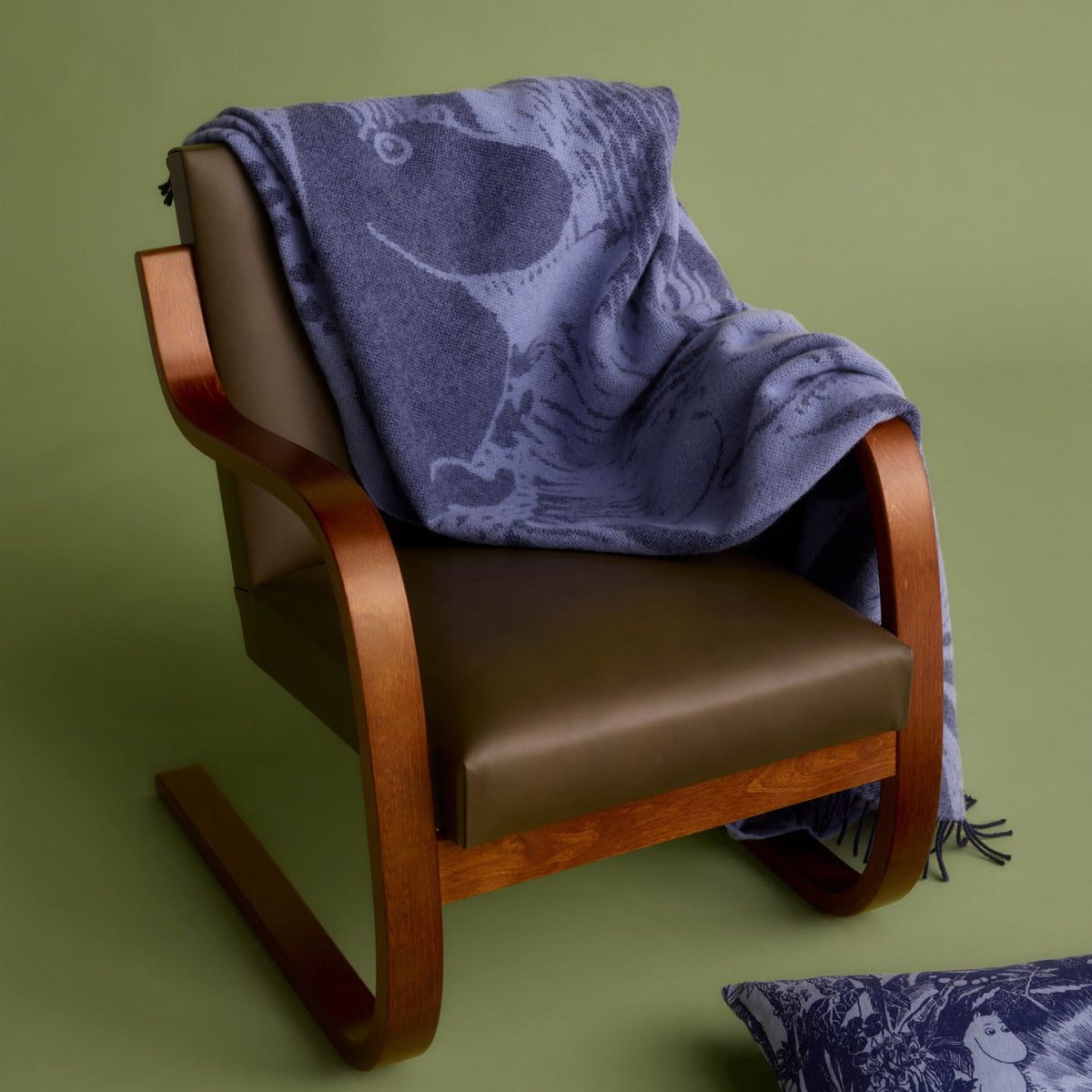 Moomin Mystical Forest Wool Throw 130 x 170 cm