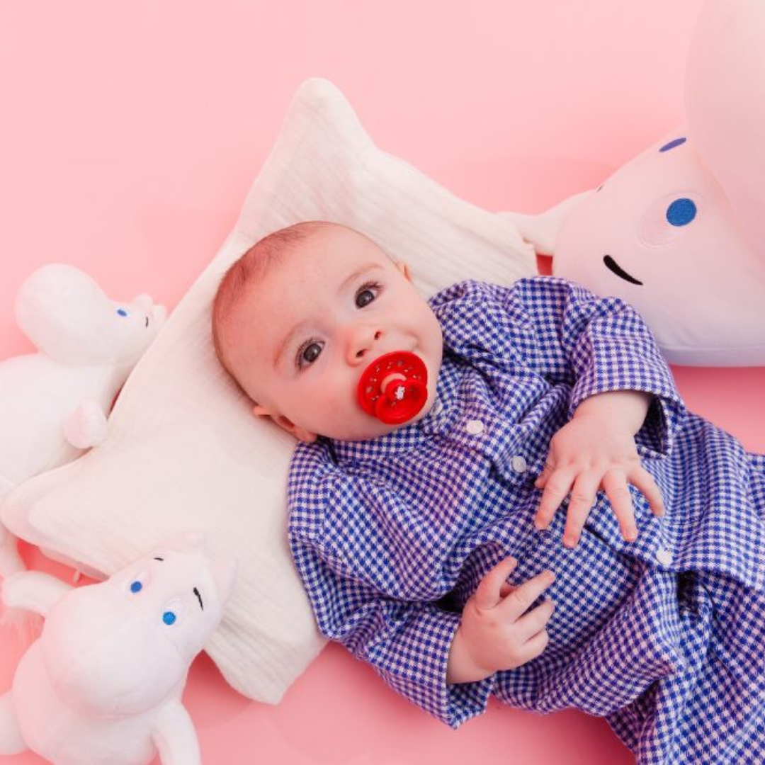 Moomin Dancing Pacifier 2-pack Pink/red