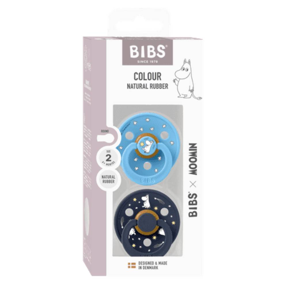 Moomin Good Night Pacifier 2pack Blue - The Official Moomin Shop