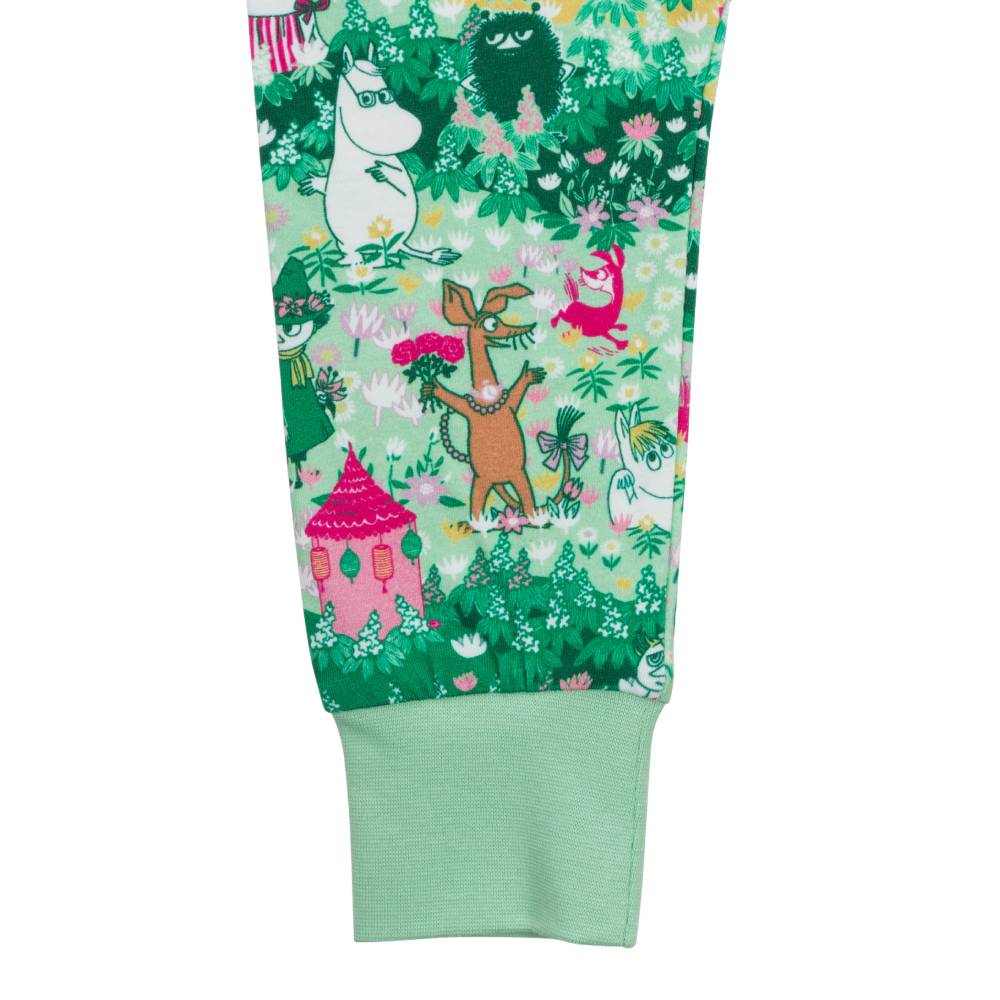 Moomin Greenery Baby Pyjamas Green