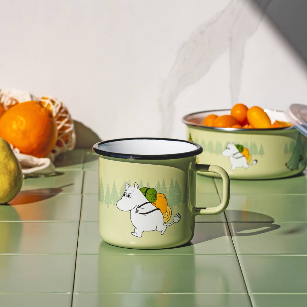 Moomin Campers Mug 5,5dl Green - The Official Moomin Shop