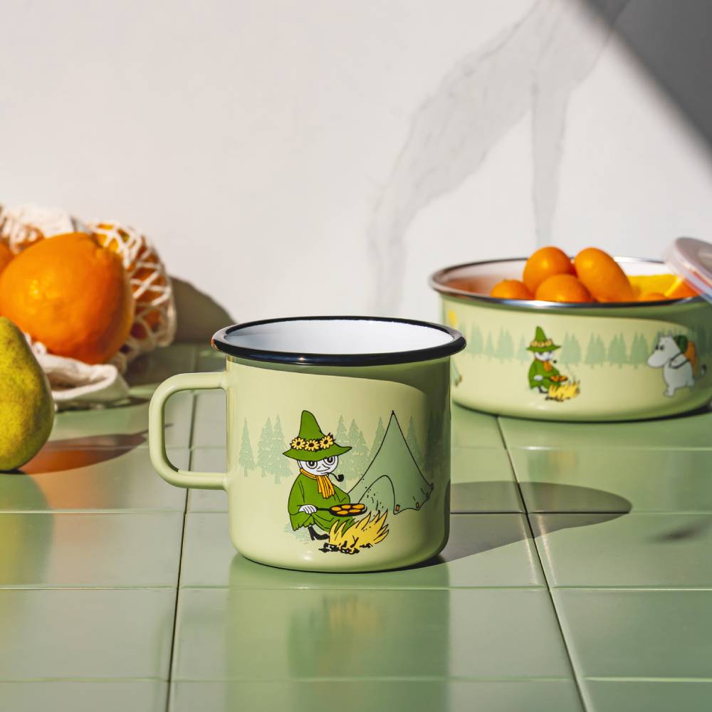 Moomin Campers Mug 5,5dl Green - The Official Moomin Shop