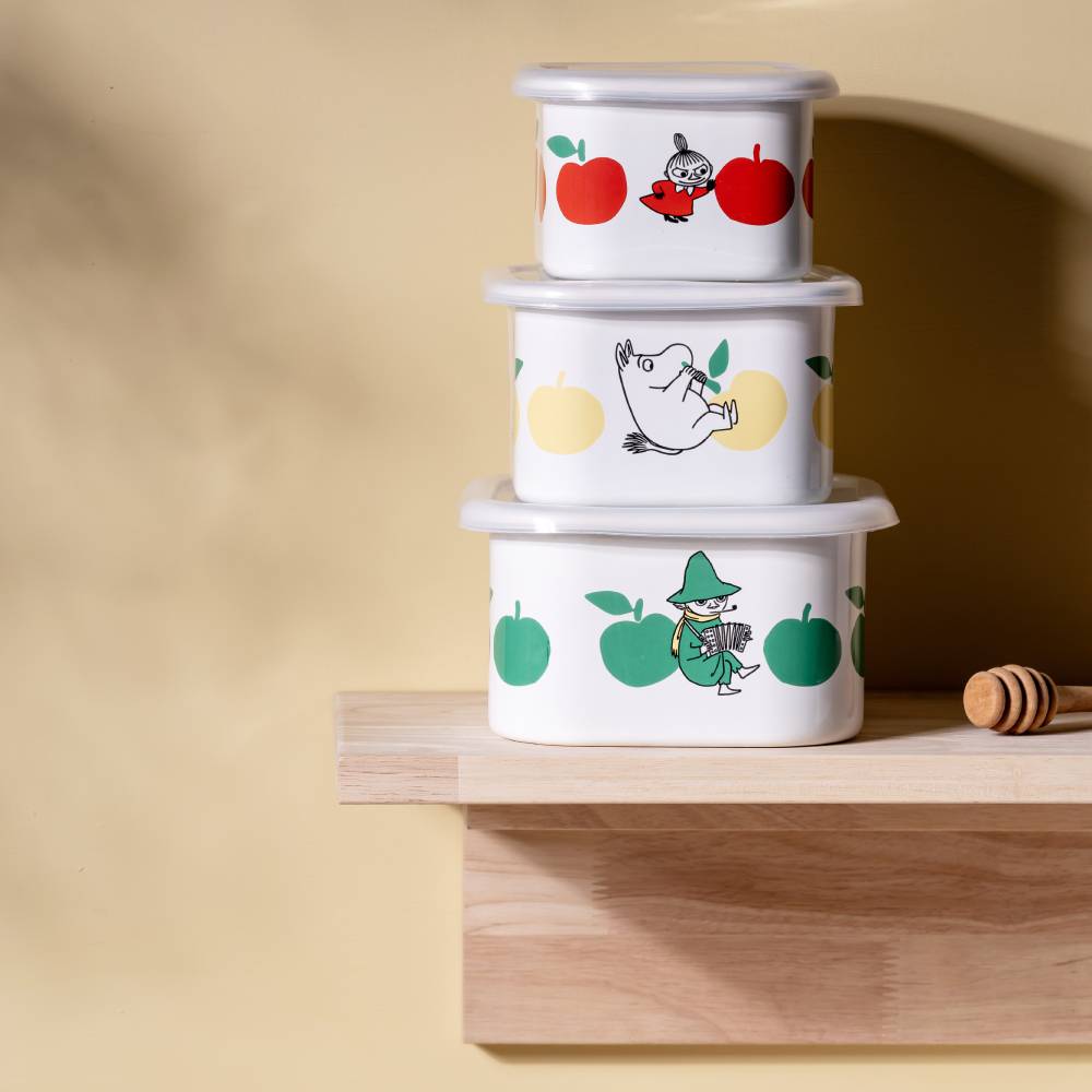 Moomin Joyfull Apples Jar 1L - The Official Moomin Shop