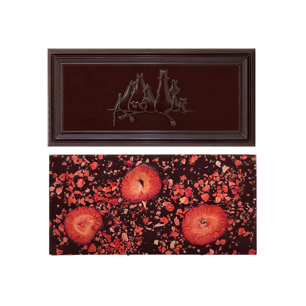 Snorkmaiden Dark Chocolate with Strawberry - Kalmar Chokladfabrik