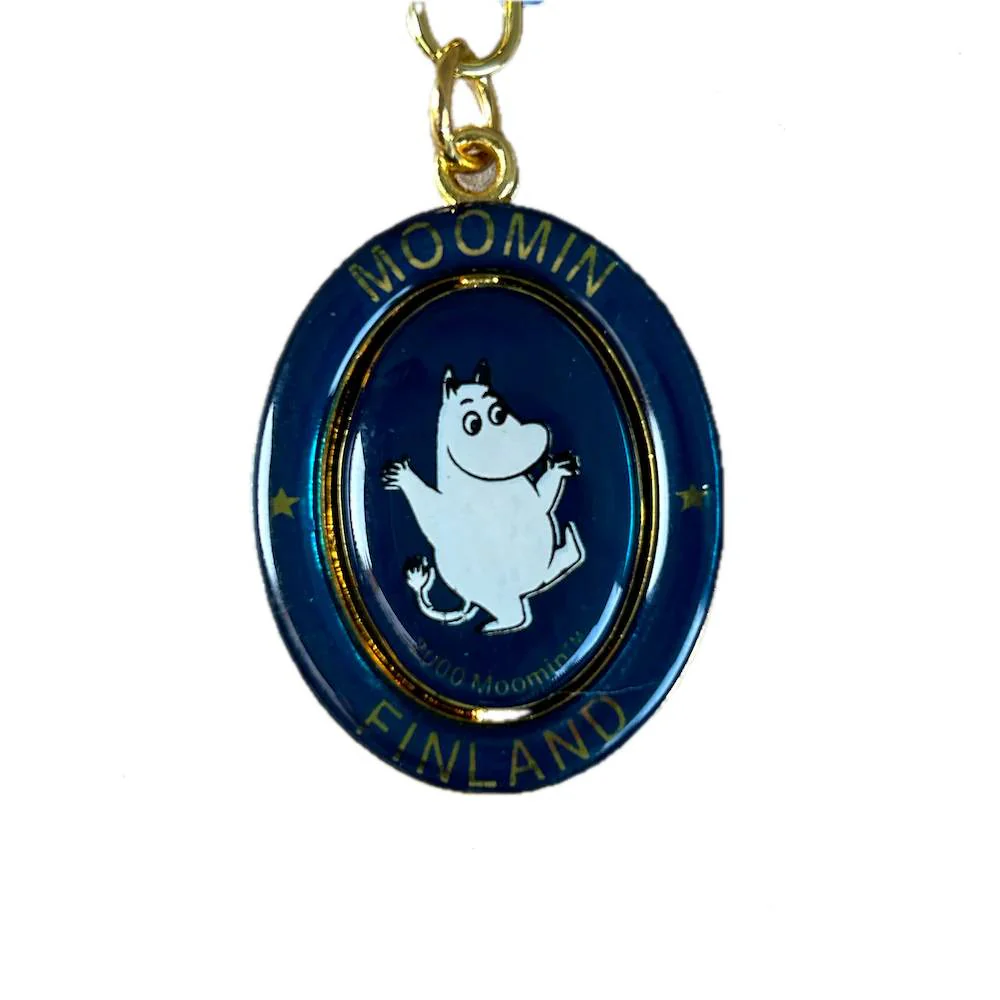 Moomin Metal Spinning Keyring Moomintroll