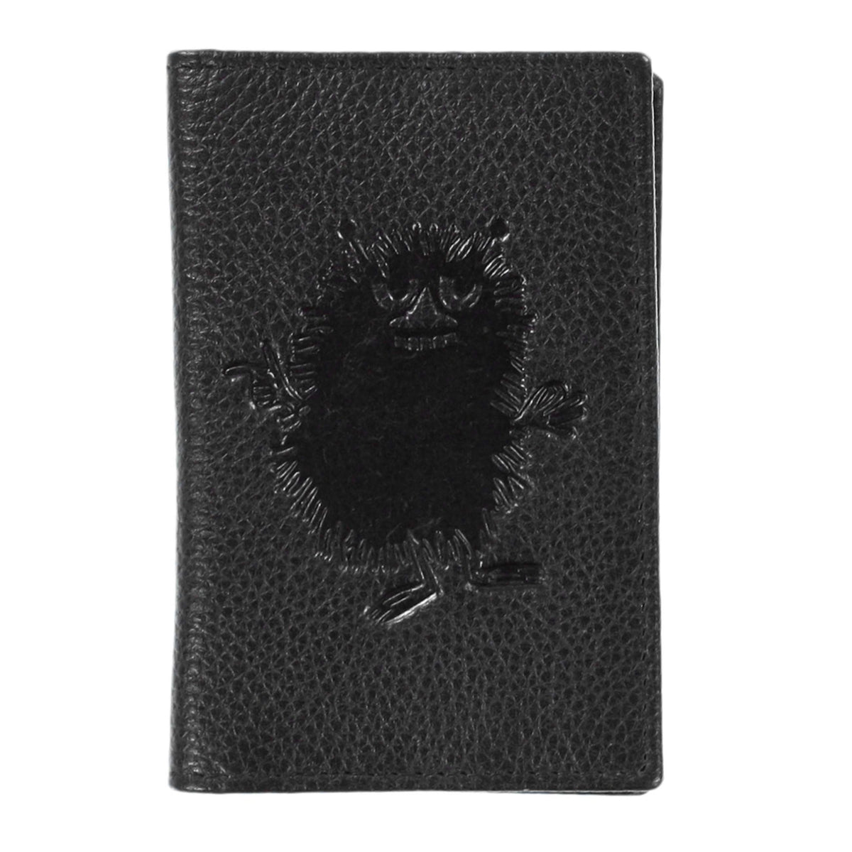 Stinky Black Leather Card Wallet