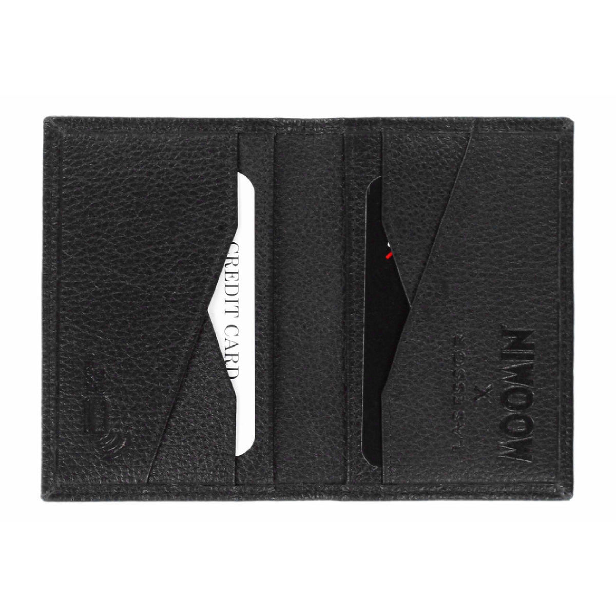 Stinky Black Leather Card Wallet