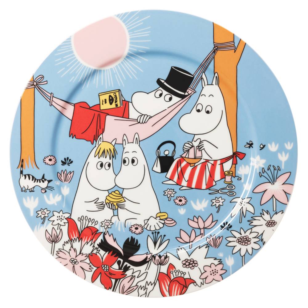 Moomin Family Time Serving Plate 30 cm Blue