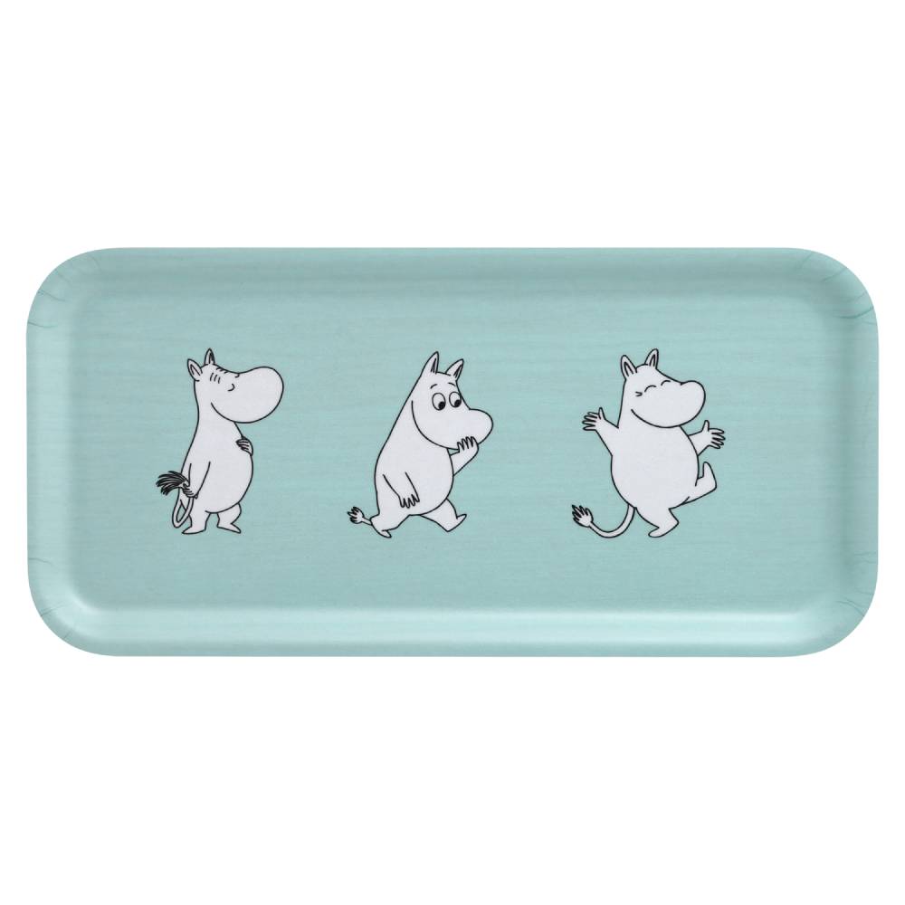Moomintroll Retro Tray 27x13cm Blue - The Official Moomin Shop