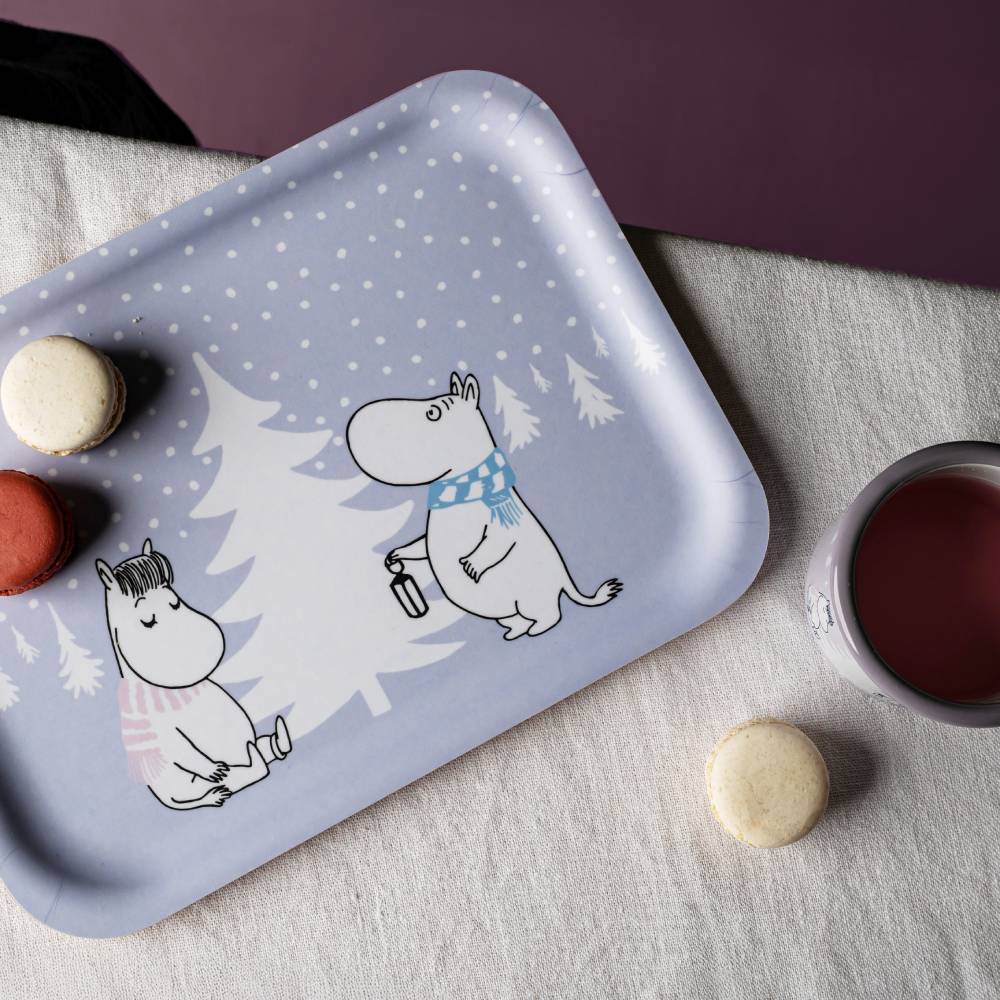 Moomin Snowfall Tray 27x20cm - The Official Moomin Shop