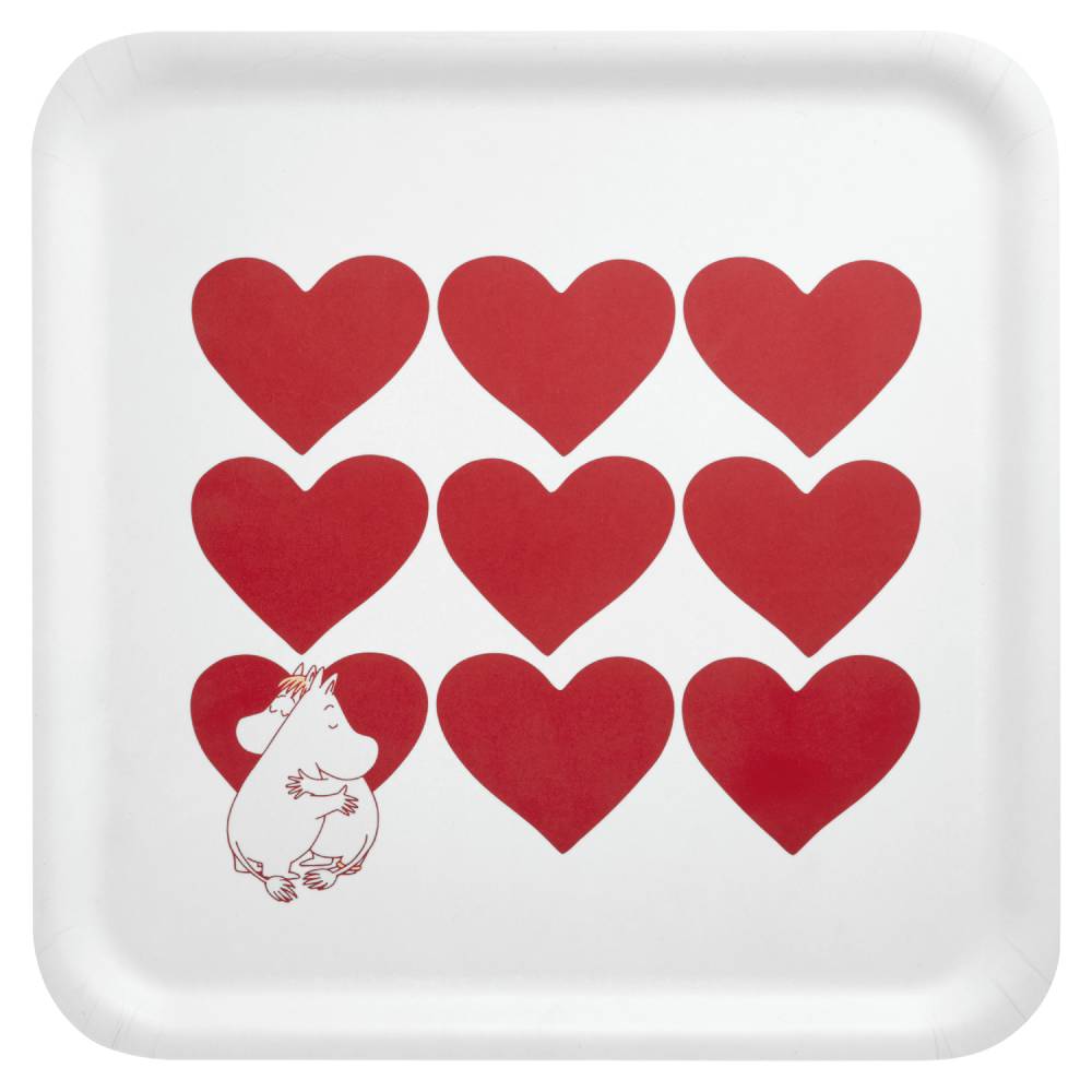 Moomin Heart Tray 33x33cm - The Official Moomin Shop