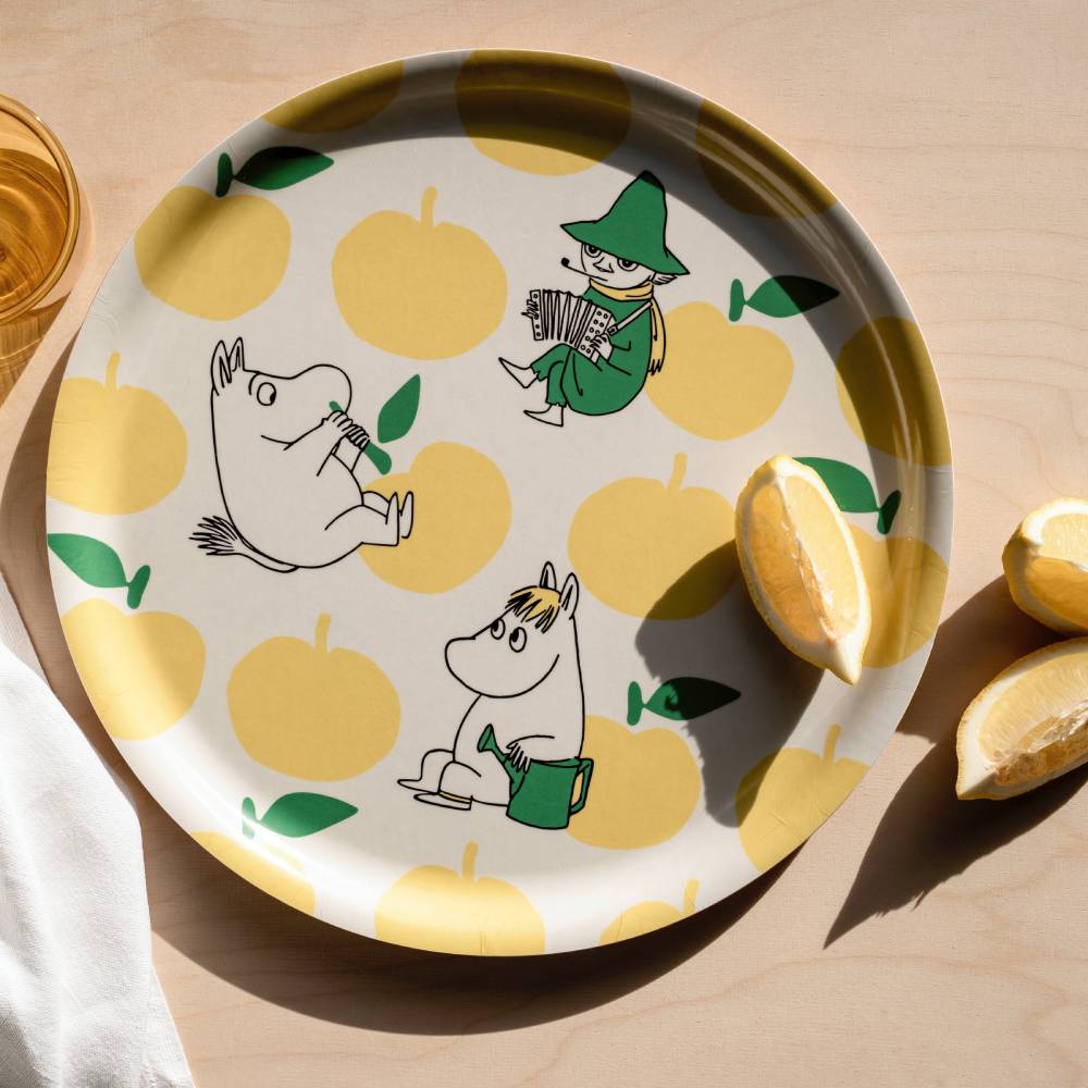Moomin Joyfull Apples Tray 35cm - The Official Moomin Shop