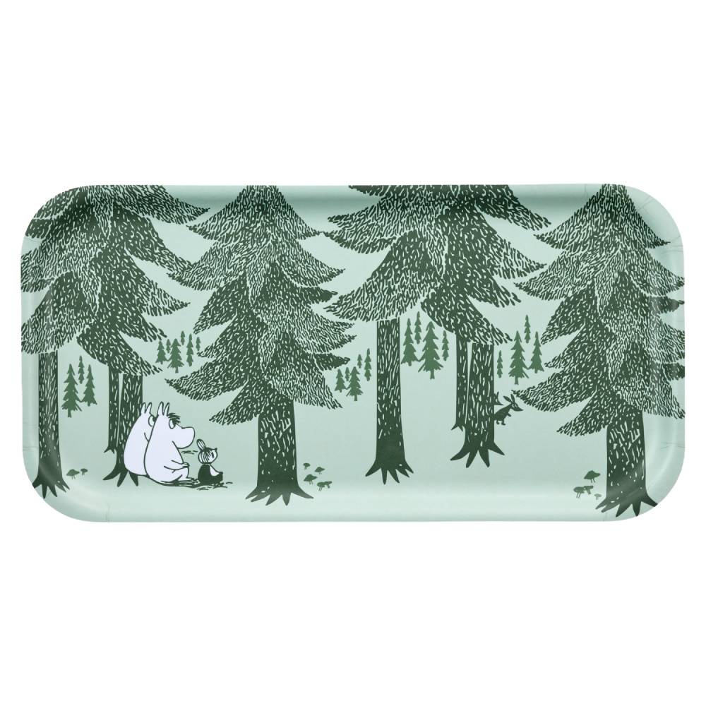 Moomin Forest Tray 43x22cm Green - The Official Moomin Shop