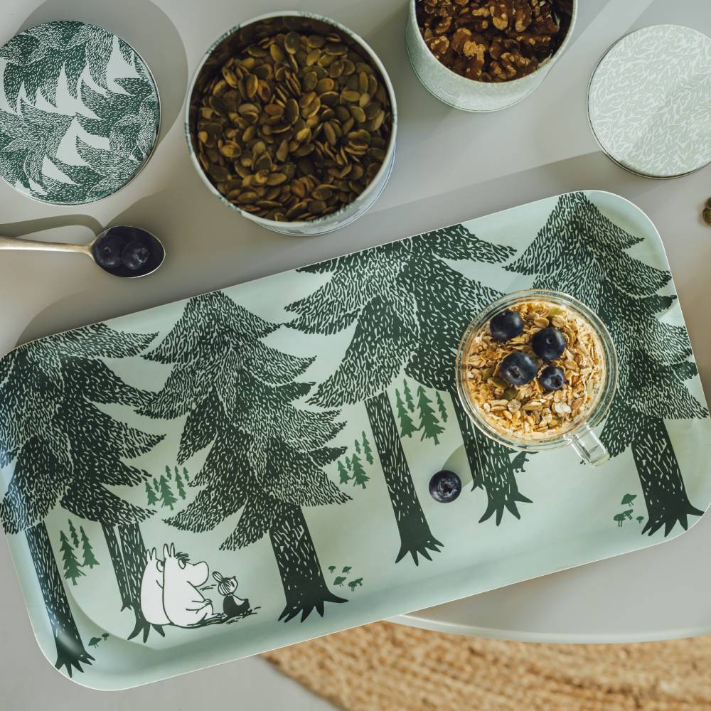 Moomin Forest Tray 43x22cm Green - The Official Moomin Shop