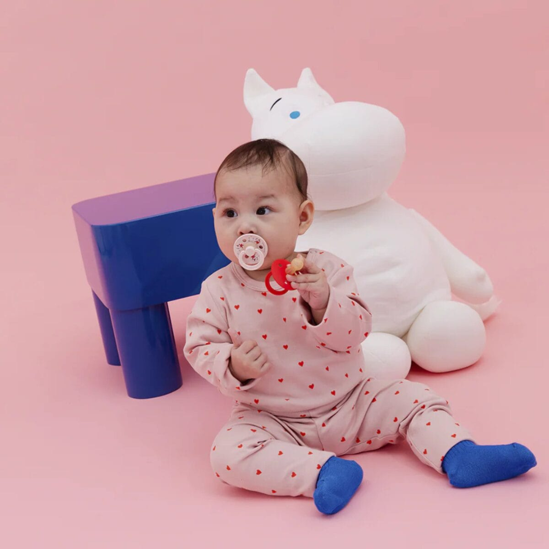 Moomin Dancing Pacifier 2-pack Pink/red