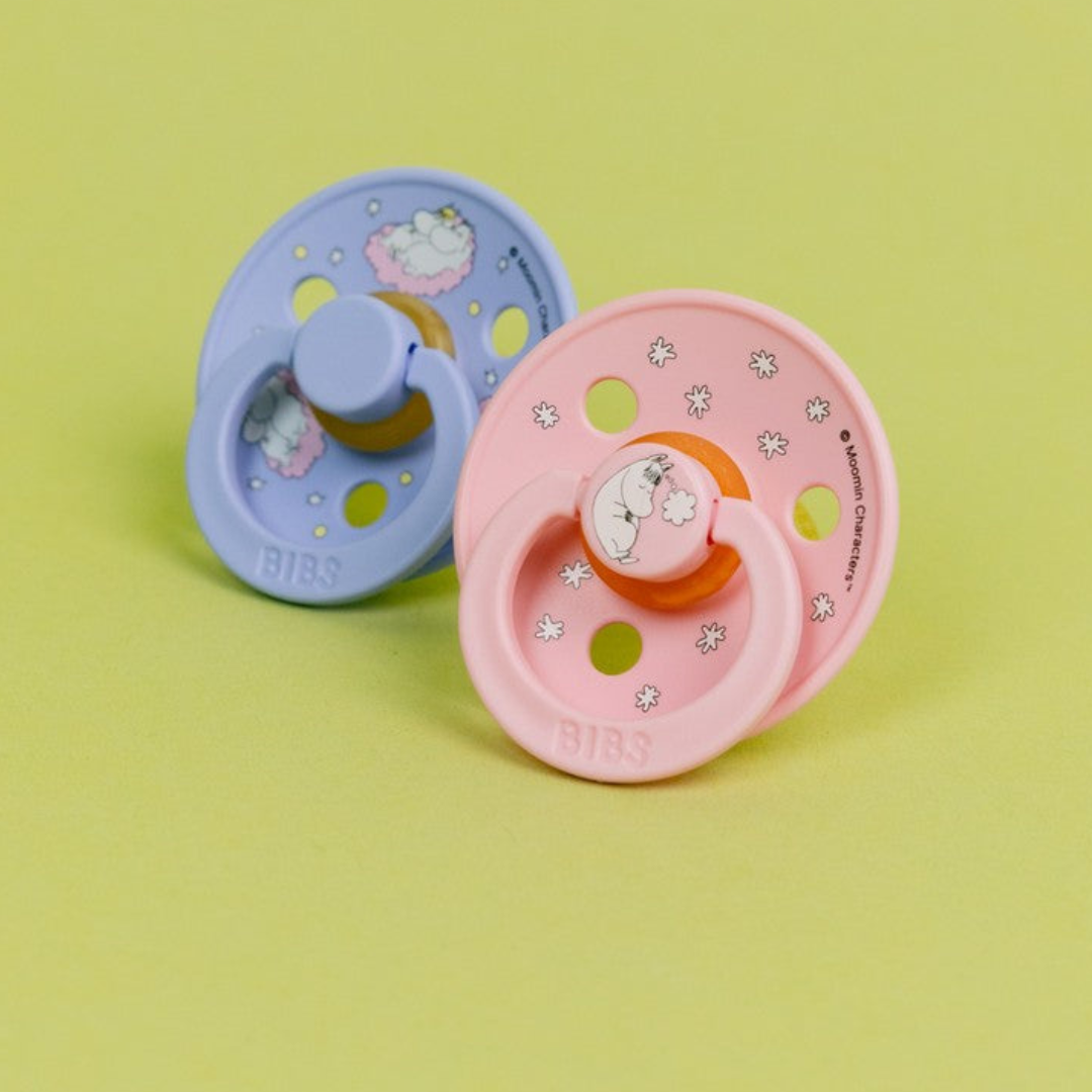 Moomin Dreaming Pacifier 2-pack Light pink/blue