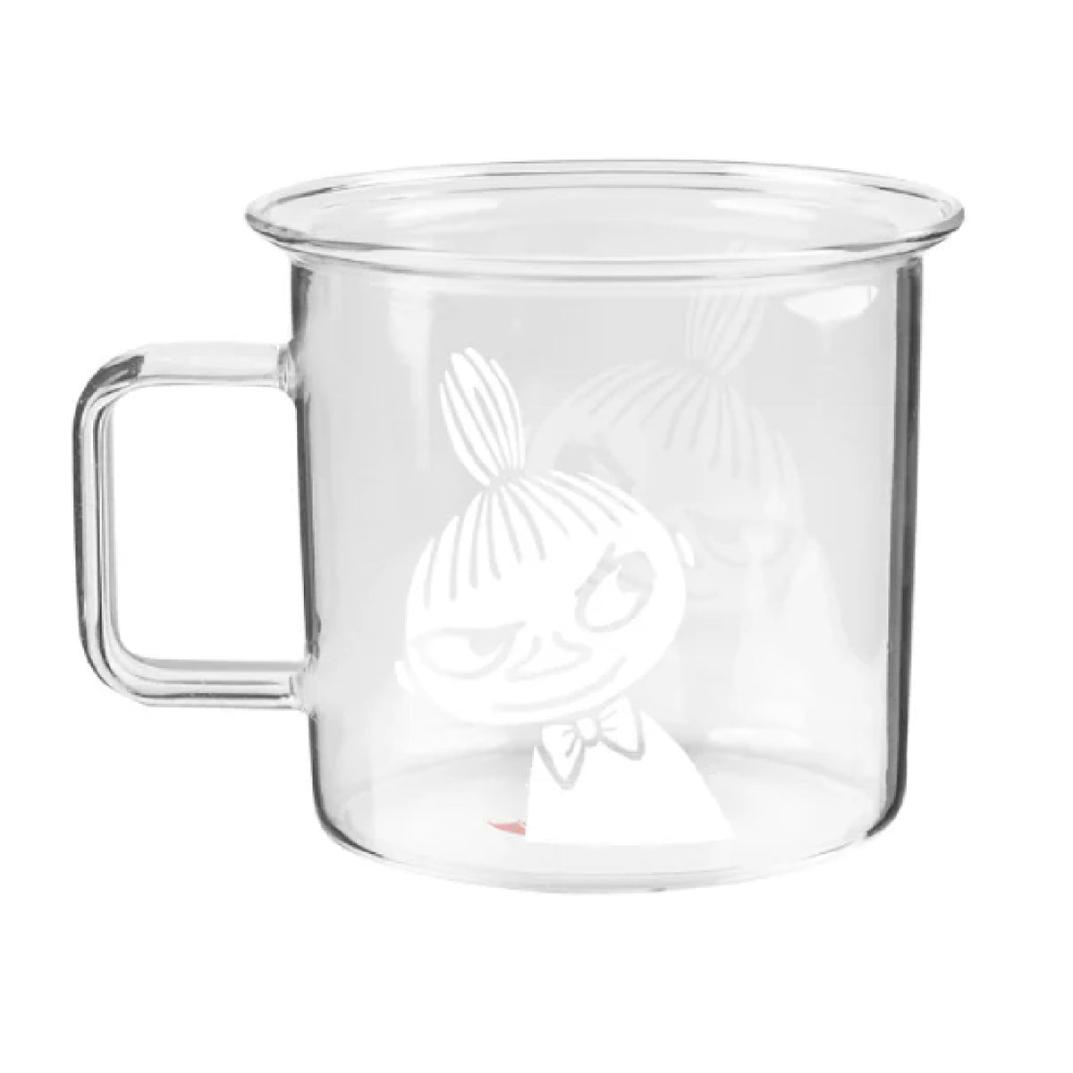 Moomin Glass Mug Clear Little My