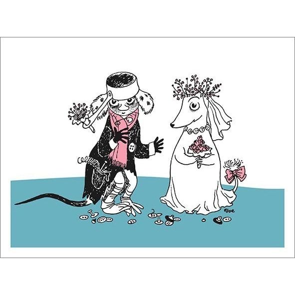 Greeting Card The Muddler and Fuzzy Wedding