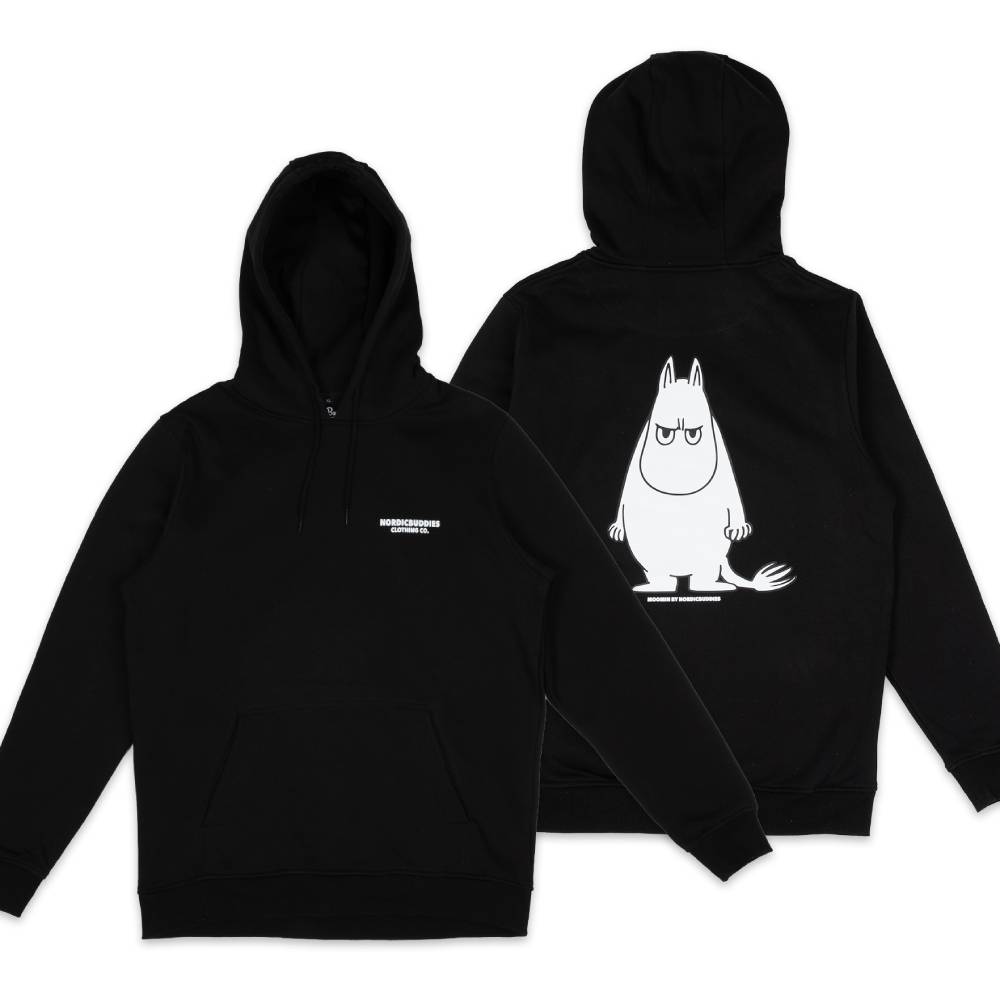 Hoodie Angry Moomintroll Unisex Black