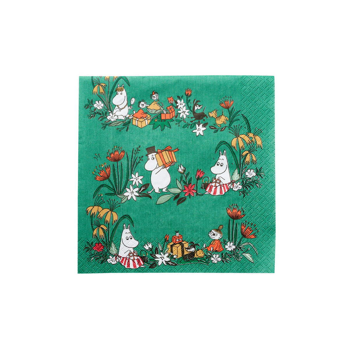 Napkins Mistletoe Green 33 x 33 cm