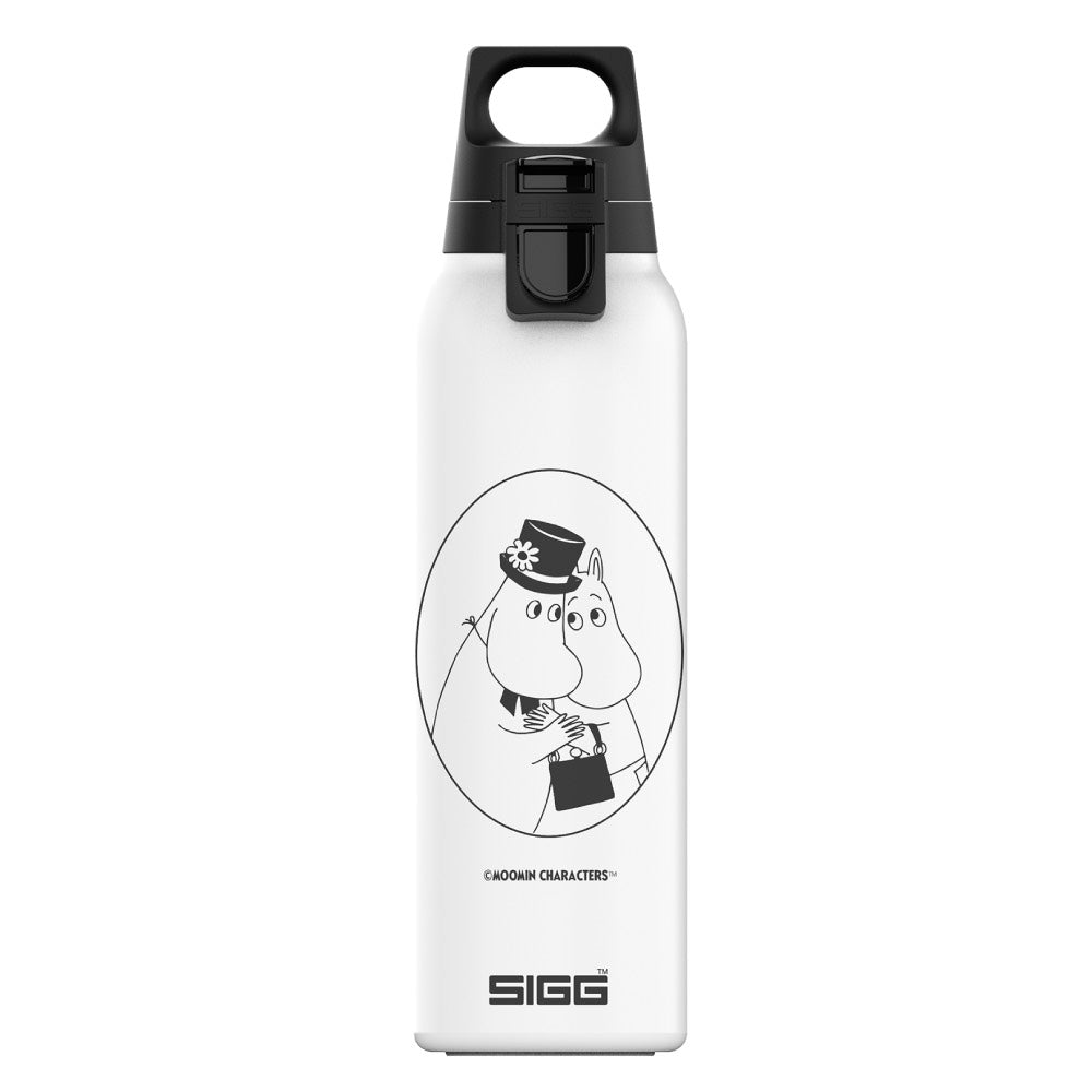Moomin Hot &amp; Cold One Light Together Bottle White 0.55 L