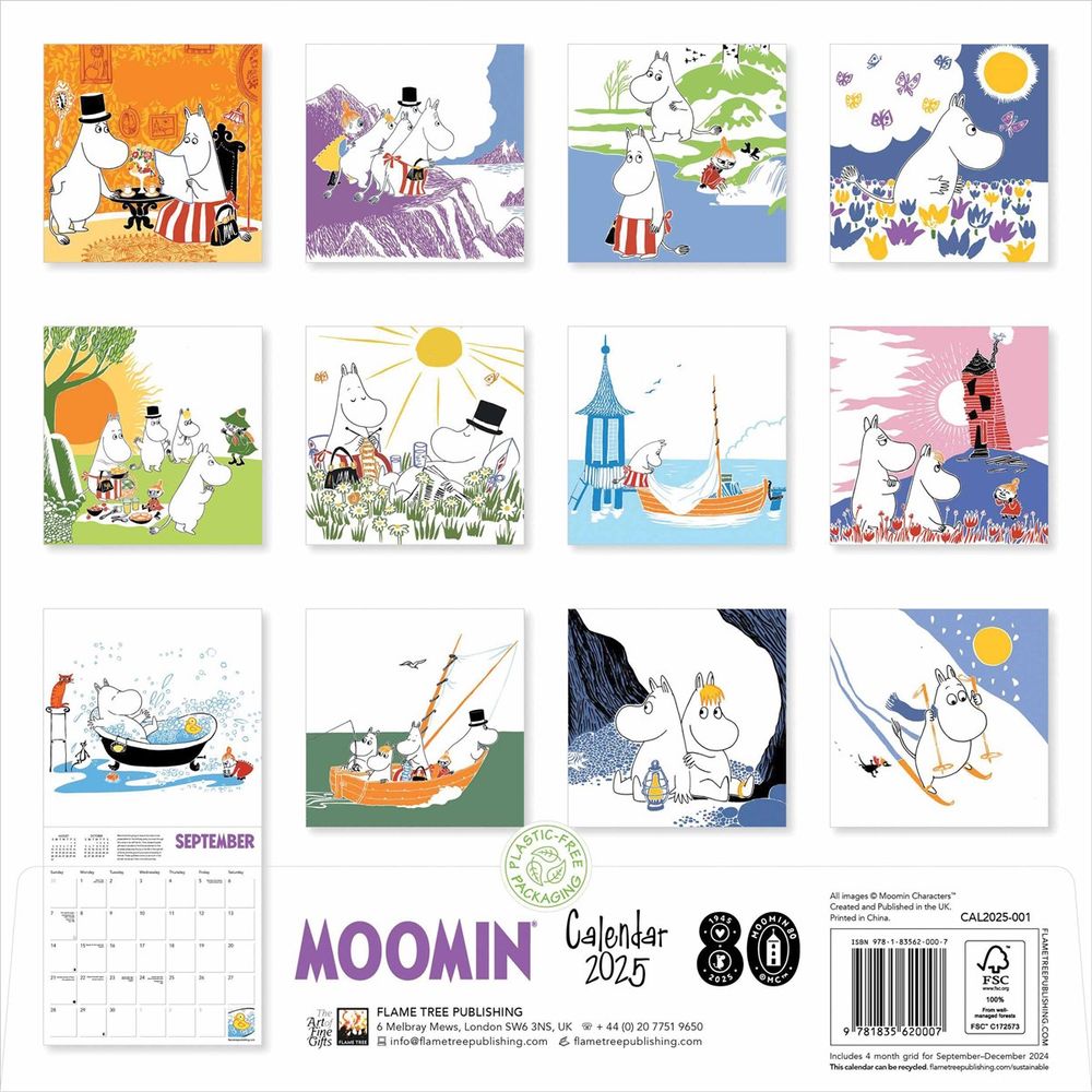 Moomin Calendar 2025