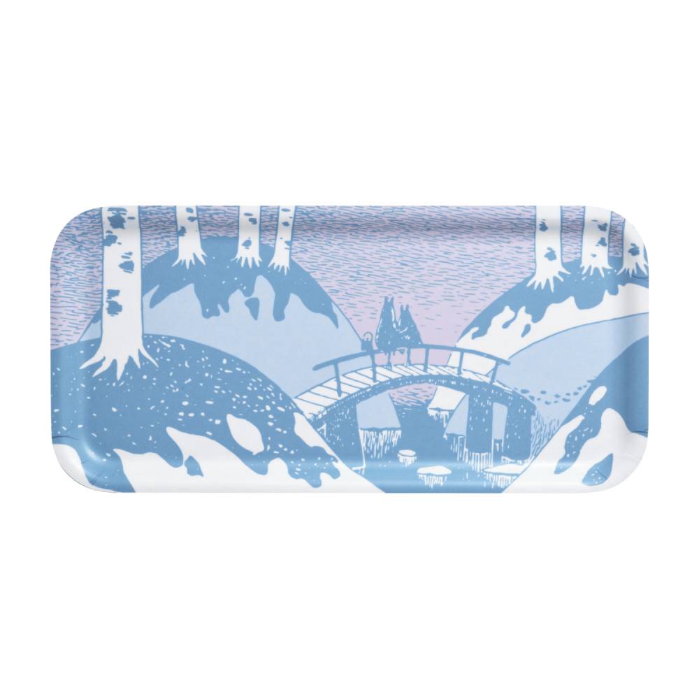 Moomin Tray Dreamy Winter  27 x13 cm