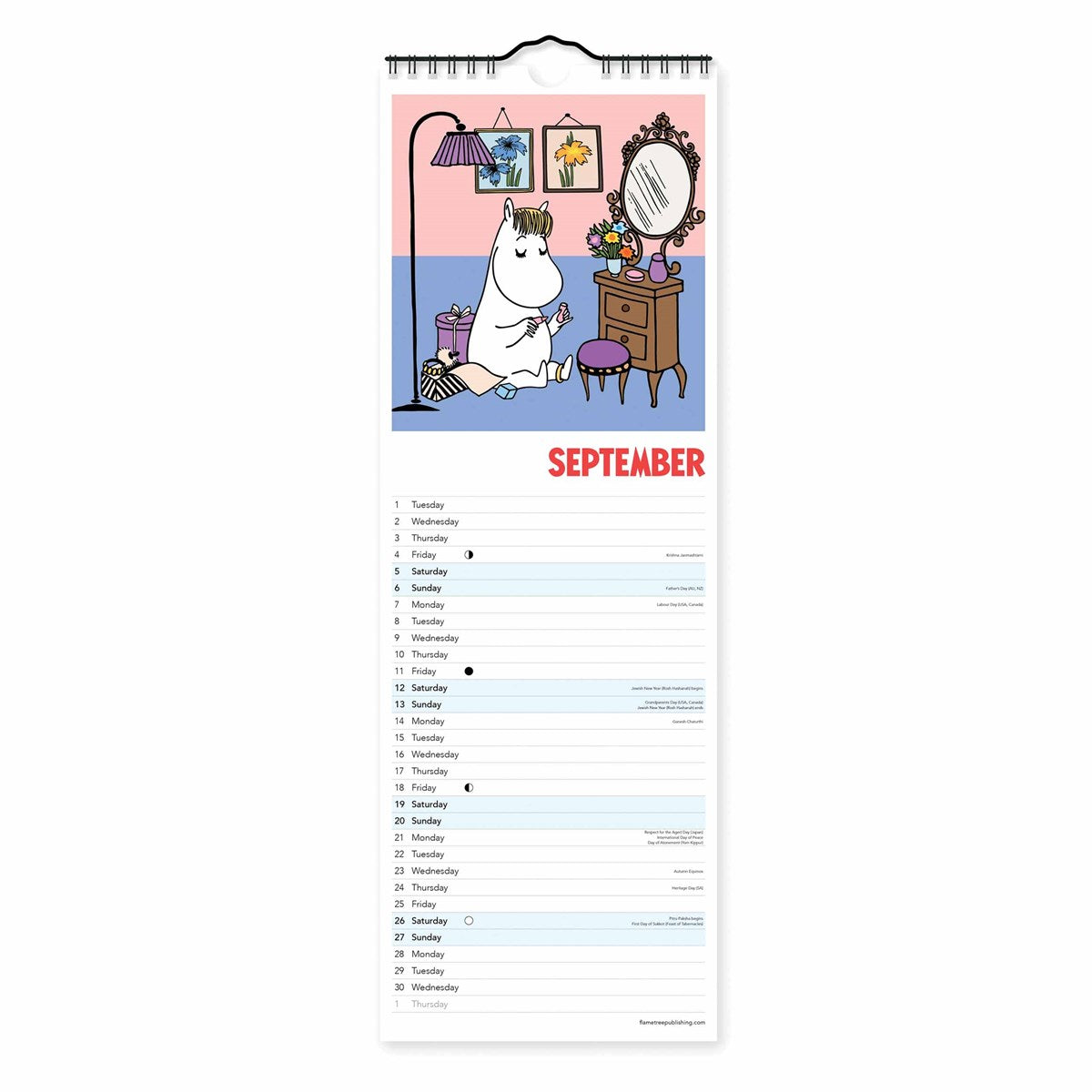 Moomin Slim Calendar 2026