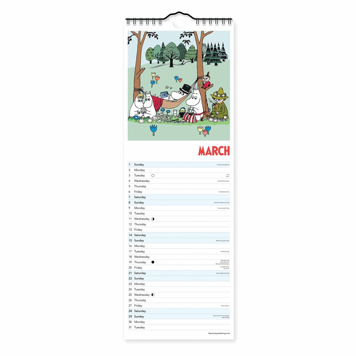 Moomin Slim Calendar 2026
