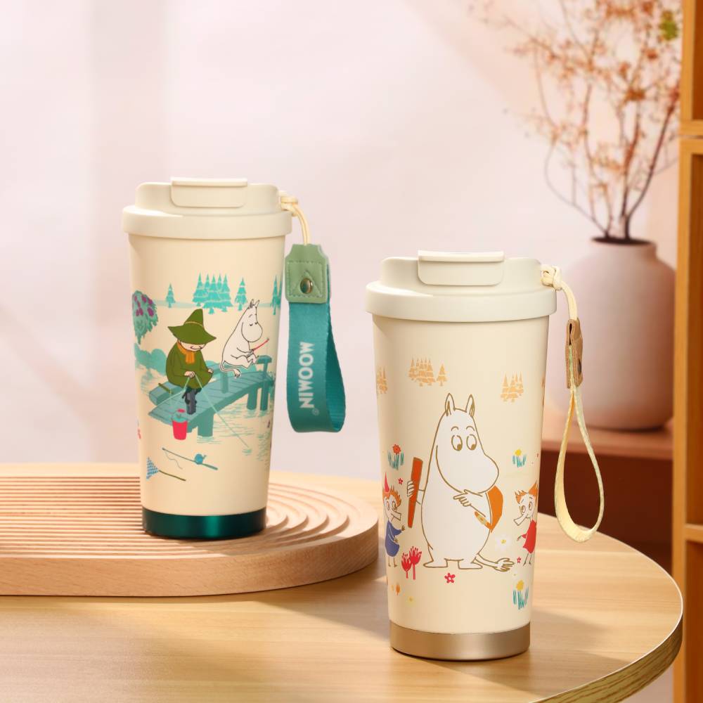 Moomin Fishing Take-away Vacuum Cup 580ml - The Official Moomin Shop