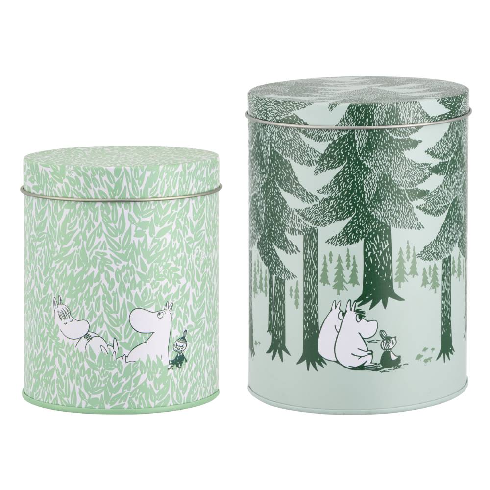Moomin Forest Jars 2-set Green - The Official Moomin Shop