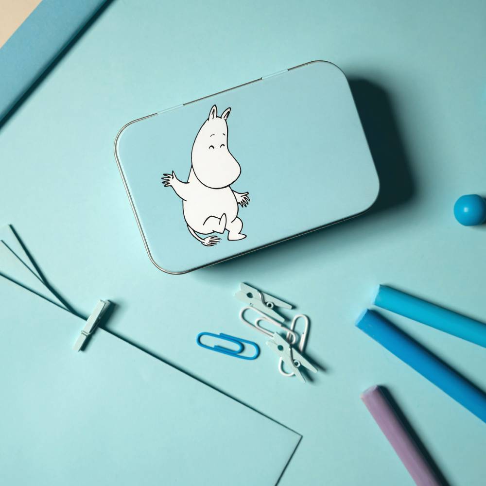 Moomintroll Retro Box 10x6,5cm Blue - The Official Moomin Shop