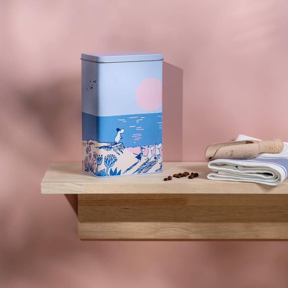 Moomin Sunset Coffee Jar Blue - The Official Moomin Shop