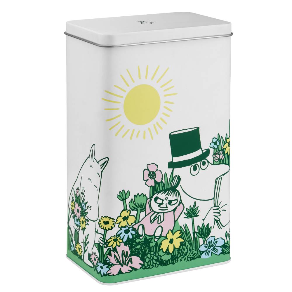 Moomin Garden Coffee Jar 20cm White - The Official Moomin Shop