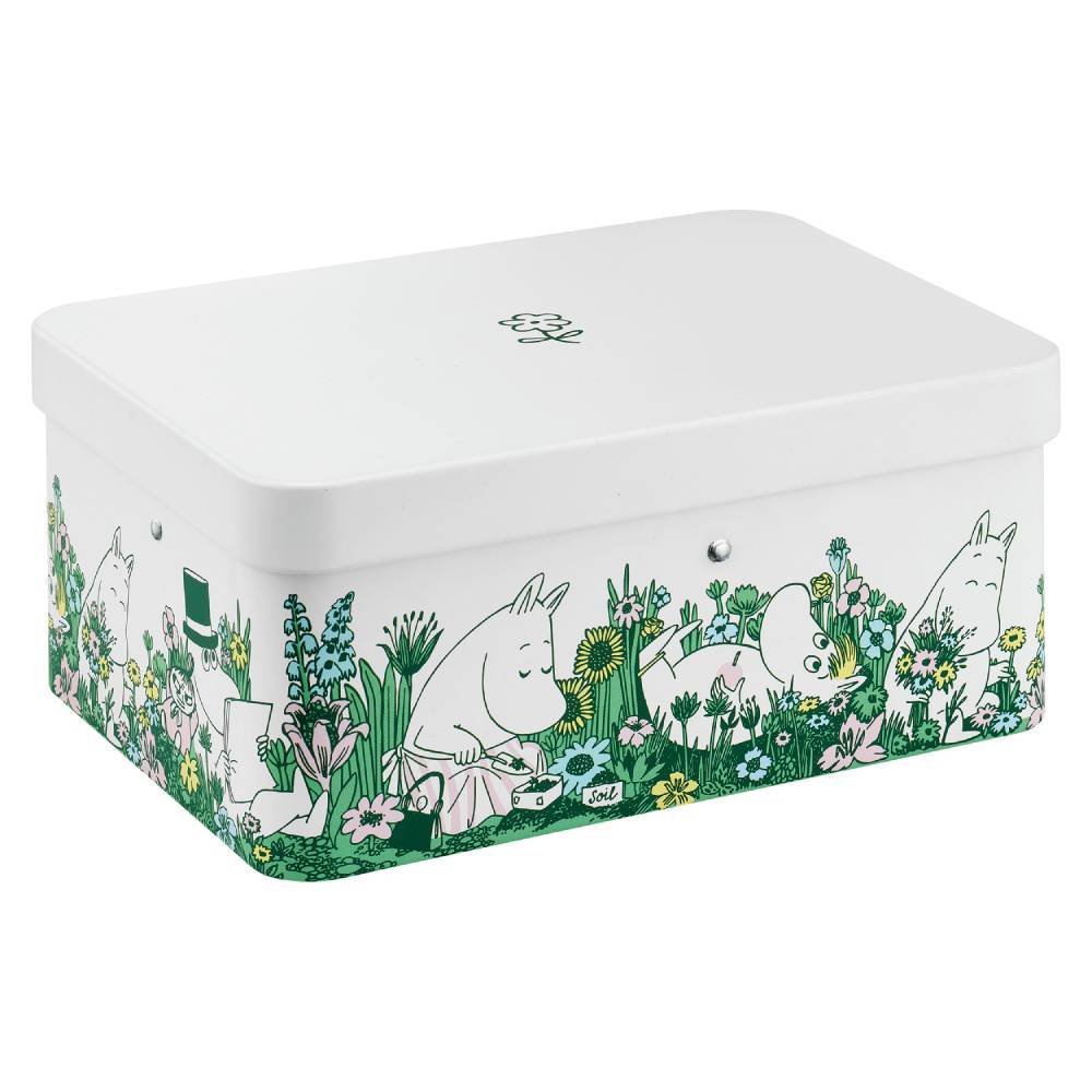 Moomin Garden Tea Box White - The Official Moomin Shop