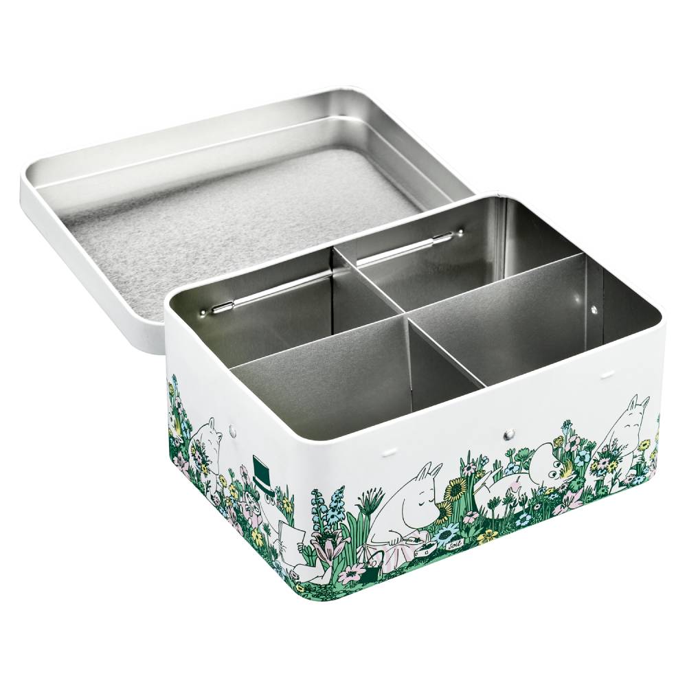 Moomin Garden Tea Box White - The Official Moomin Shop