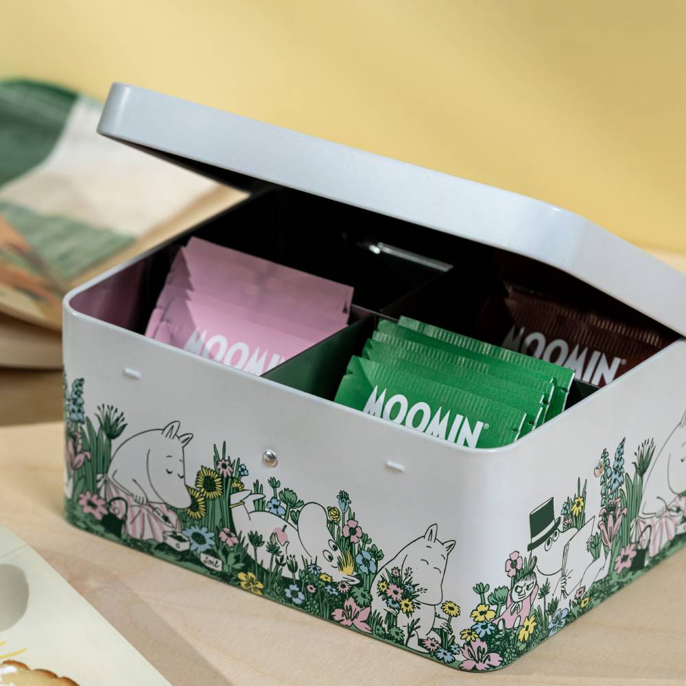 Moomin Garden Tea Box White - The Official Moomin Shop