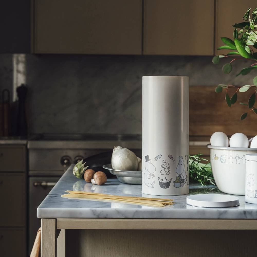 Moomin Bon Appétit Spaghetti Jar White - The Official Moomin Shop
