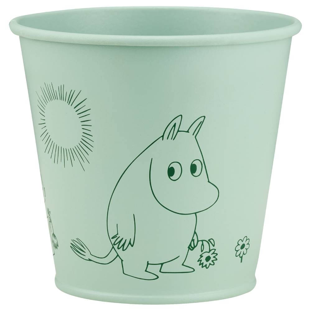 Moomin Gardenia Flower Pot 11cm Green - The Official Moomin Shop