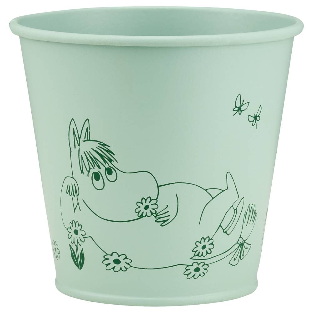 Moomin Gardenia Flower Pot 11cm Green - The Official Moomin Shop