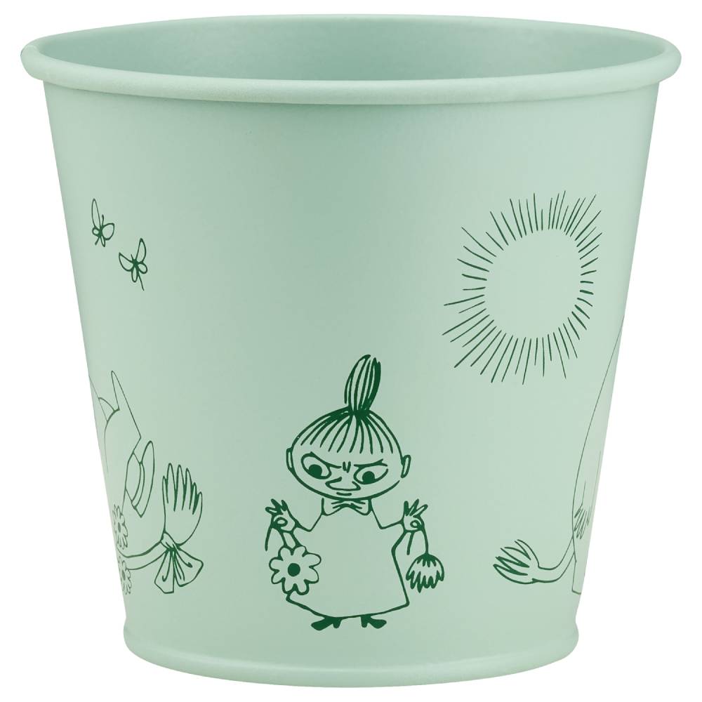 Moomin Gardenia Flower Pot 11cm Green - The Official Moomin Shop